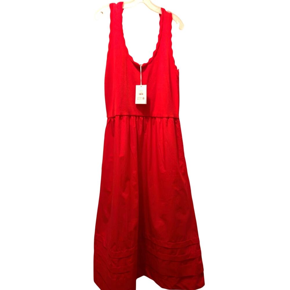 NWT Free Assembly Woman's Mixy Maxi Dress Color Red Size L